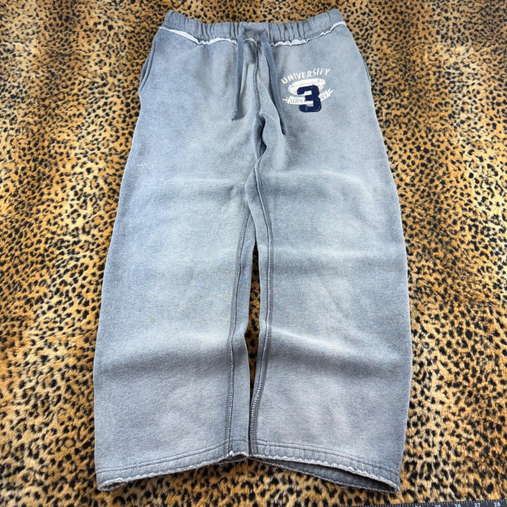 Urban Pipeline Mens Gray Baggy Y2K Sweatpants University Rugby Size S 1490